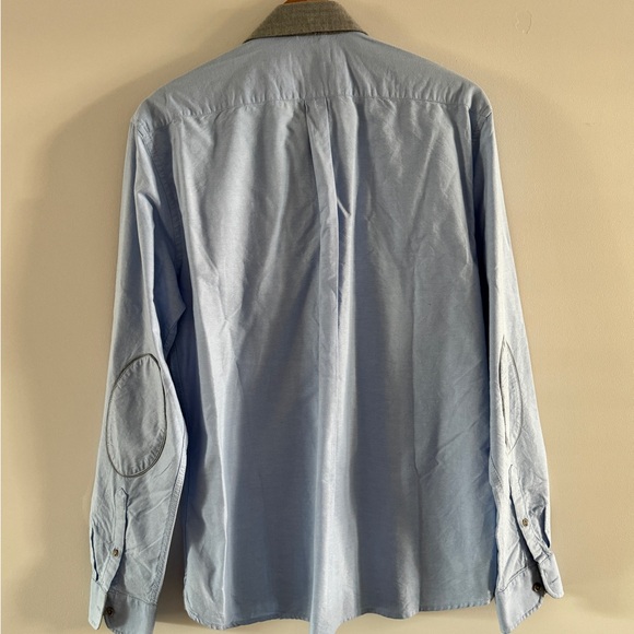 Celio Blue and Grey Men’s Dress Shirt - Picture 4 of 4
